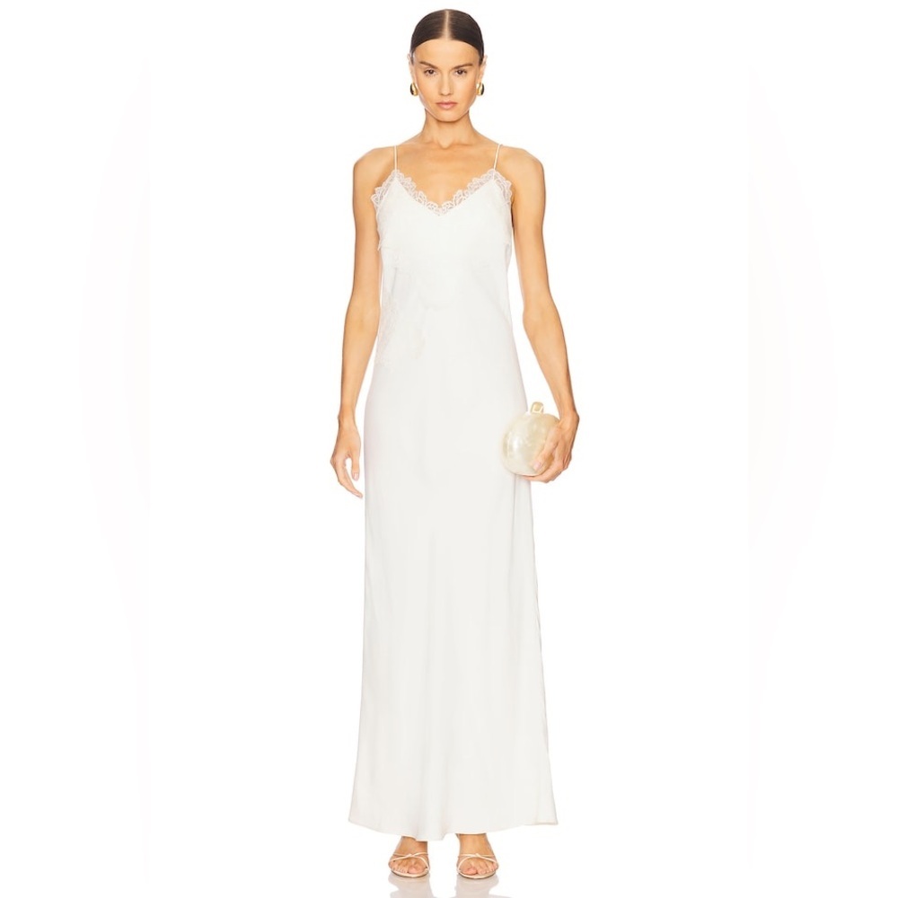 RÓHE Lace-trimmed Satin Maxi Dress - Picture 9 of 9